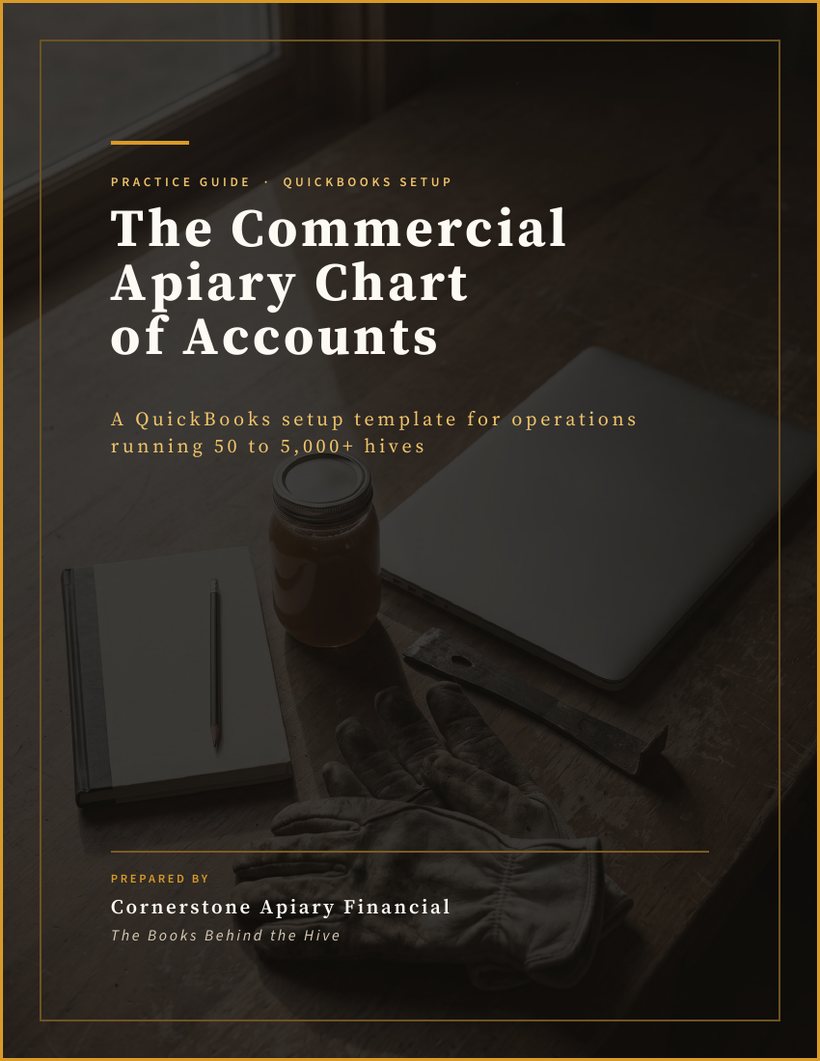 Cover of The Commercial Apiary Chart of Accounts guide